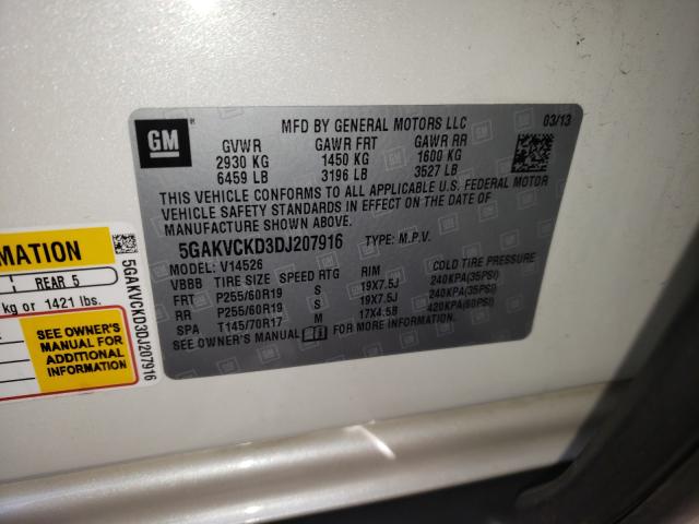 2013 BUICK ENCLAVE 5GAKVCKD3DJ207916