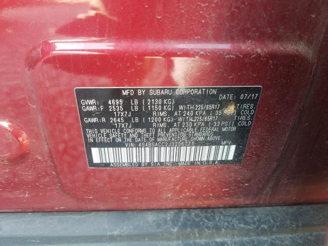 4S4BSACC2J3206771 Subaru Outback 2.5i Premium