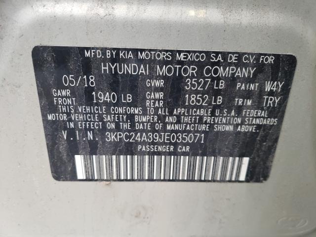 2018 HYUNDAI ACCENT SE 3KPC24A39JE035071