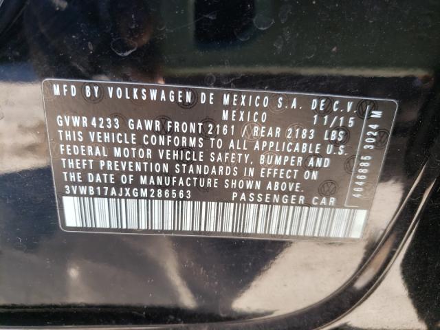 2016 VOLKSWAGEN JETTA SPOR 3VWB17AJXGM286563