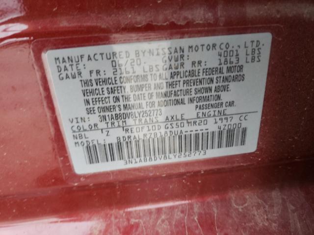 2020 NISSAN SENTRA SR 3N1AB8DV8LY252773