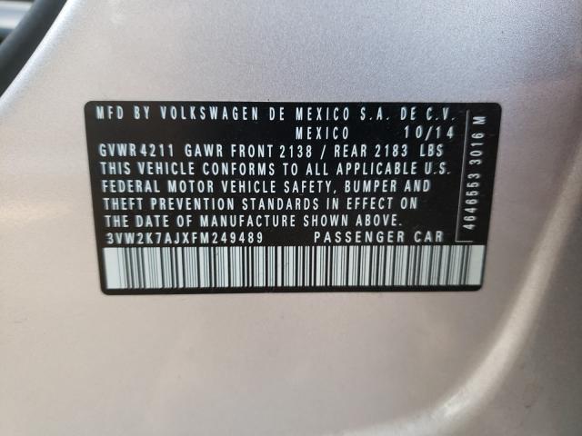 2015 VOLKSWAGEN JETTA BASE 3VW2K7AJXFM249489