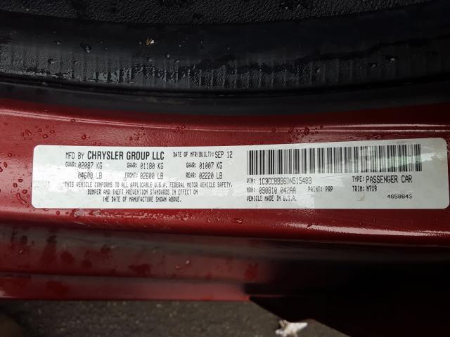 2013 CHRYSLER 200 TOURIN 1C3CCBBB6DN515483
