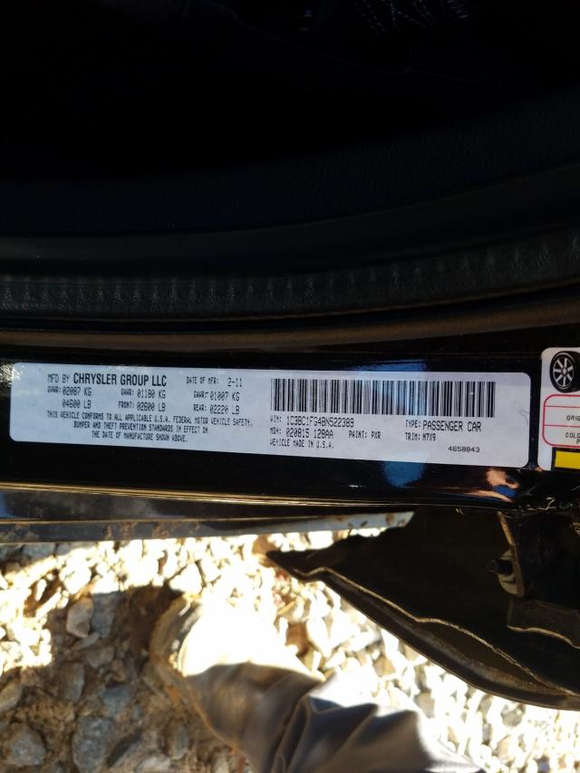 2011 CHRYSLER 200 TOURIN 1C3BC1FG4BN522389