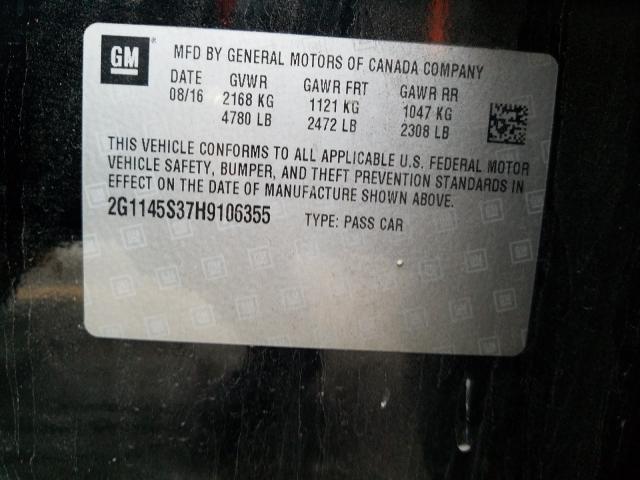 2017 CHEVROLET IMPALA PRE 2G1145S37H9106355