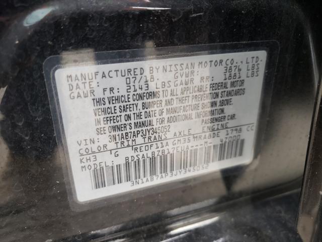 2018 NISSAN SENTRA 3N1AB7AP3JY345052