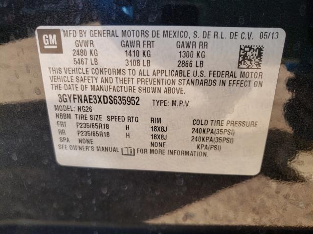 2013 CADILLAC SRX 3GYFNAE3XDS635952