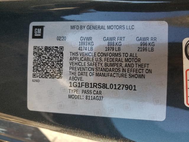 2020 CHEVROLET CAMARO LS 1G1FB1RS8L0127901