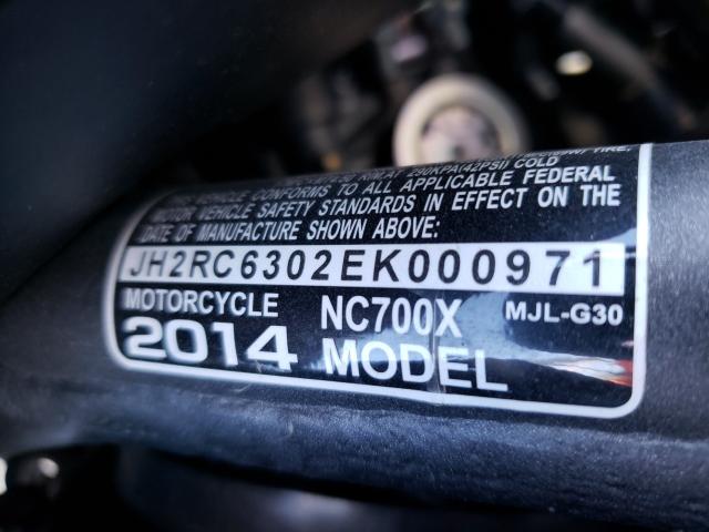 2014 HONDA NC700X JH2RC6302EK000971