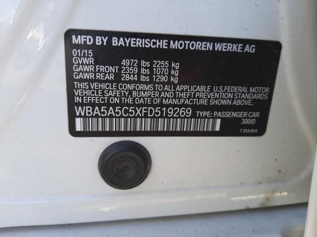 2015 BMW 528 I WBA5A5C5XFD519269