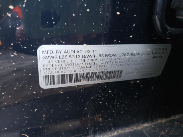2011 AUDI A6 PREMIUM WAUFGAFB7BN064091