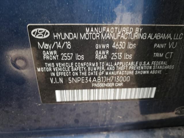 2018 HYUNDAI SONATA SPO 5NPE34AB1JH713000