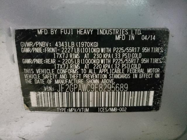2014 SUBARU XV CROSSTR JF2GPAWC9E8295689
