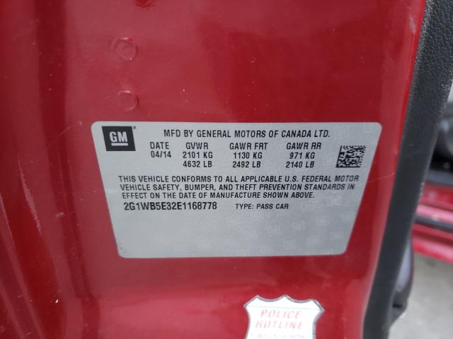 2014 CHEVROLET IMPALA LIM 2G1WB5E32E1168778