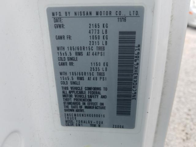 2017 NISSAN NV200 2.5S 3N6CM0KN3HK698616