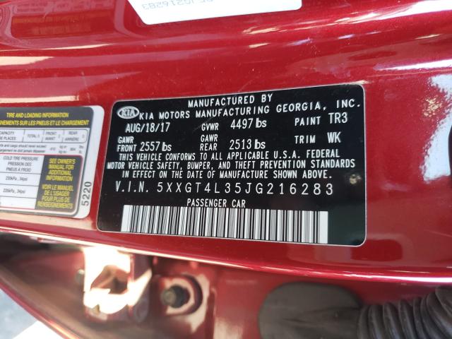 2018 KIA OPTIMA LX 5XXGT4L35JG216283