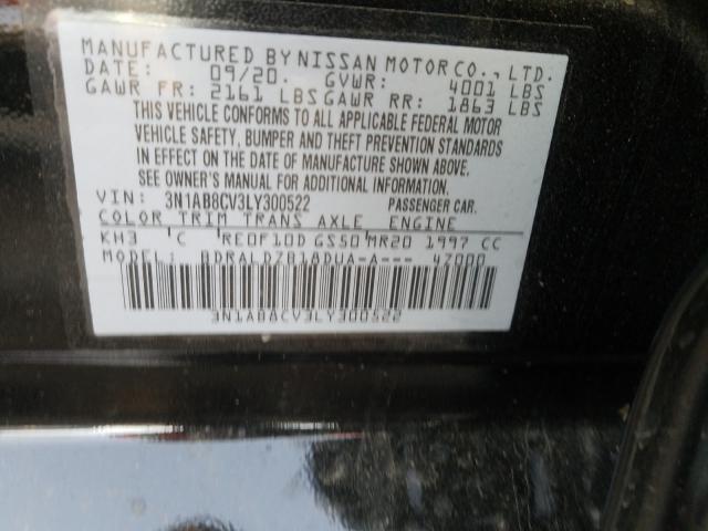 2020 NISSAN SENTRA SV 3N1AB8CV3LY300522