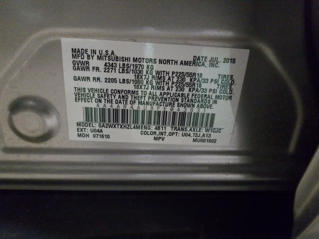 2015 MITSUBISHI OUTLANDER 4A4AR4AU8FE043931