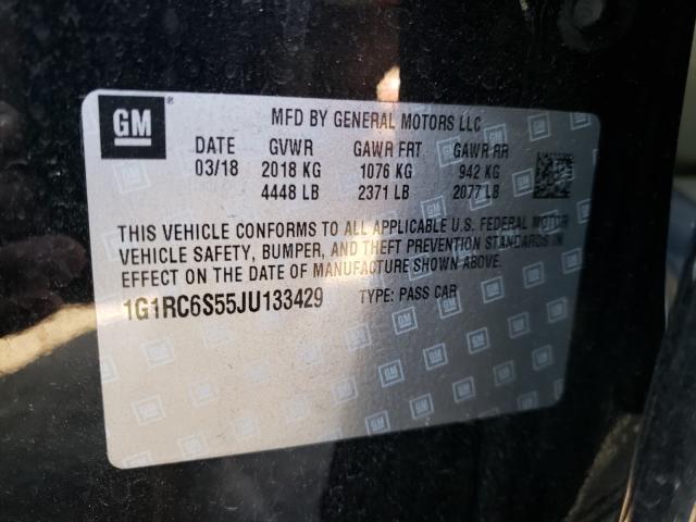 2018 CHEVROLET VOLT LT 1G1RC6S55JU133429