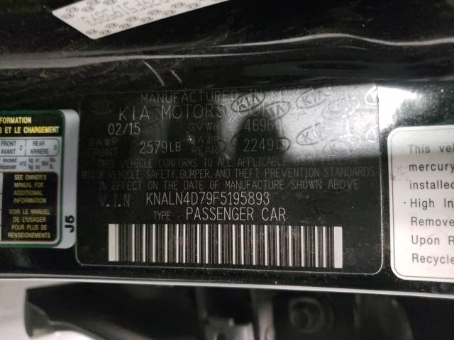 2015 KIA CADENZA PR KNALN4D79F5195893