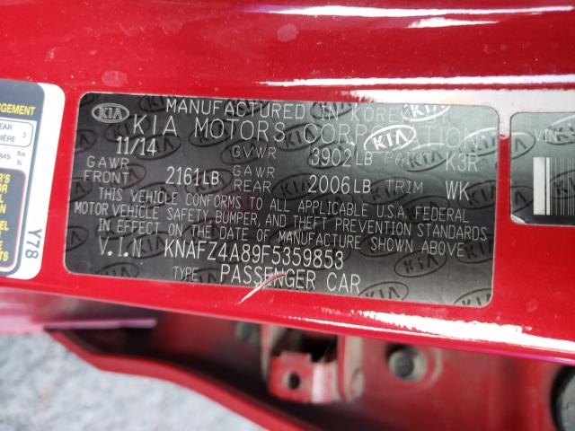 2015 KIA FORTE EX - KNAFZ4A89F5359853