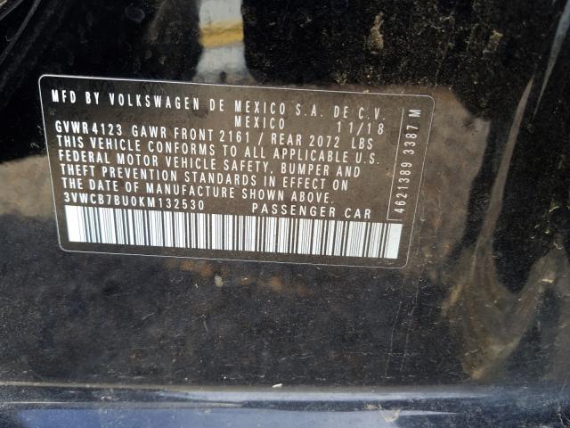 2019 VOLKSWAGEN JETTA S 3VWCB7BU0KM132530