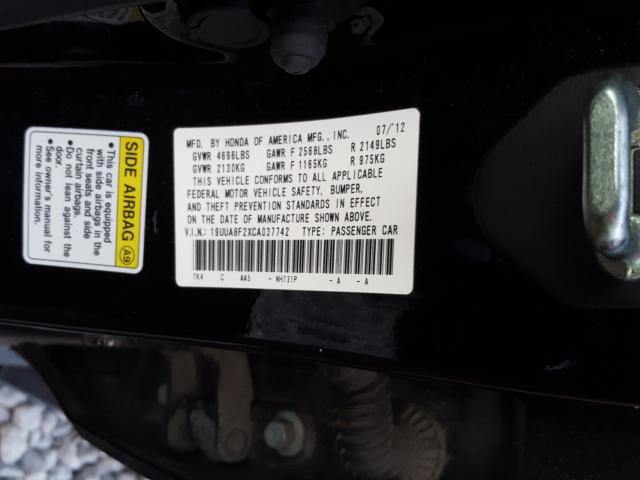 2012 ACURA TL 19UUA8F2XCA037742