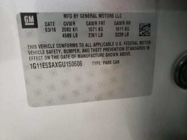 2016 CHEVROLET MALIBU L 1G11E5SAXGU150606