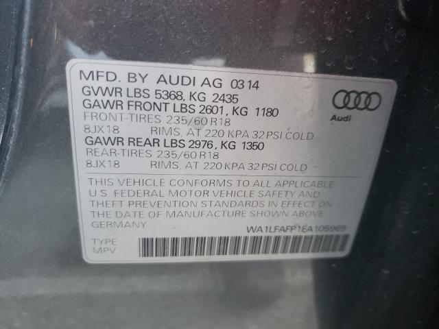 2014 AUDI Q5 PREMIUM WA1LFAFP1EA105969