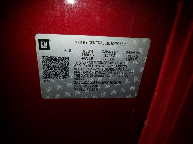 2018 CHEVROLET MALIBU LT 1G1ZD5ST6JF246509