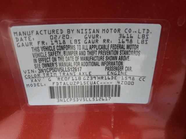 2020 NISSAN KICKS 3N1CP5DV5LL512617
