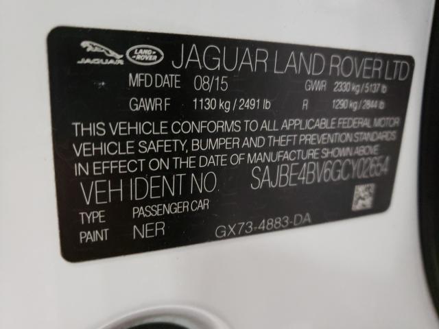 2016 JAGUAR XF PRESTIG SAJBE4BV6GCY02654