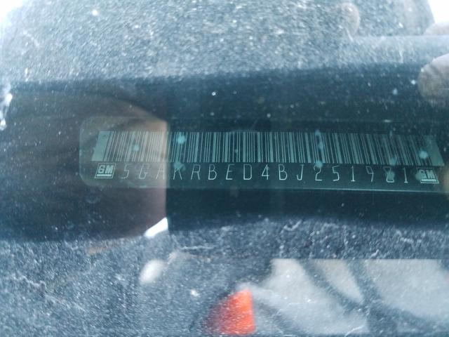 2011 BUICK ENCLAVE CX 5GAKRBED4BJ251981
