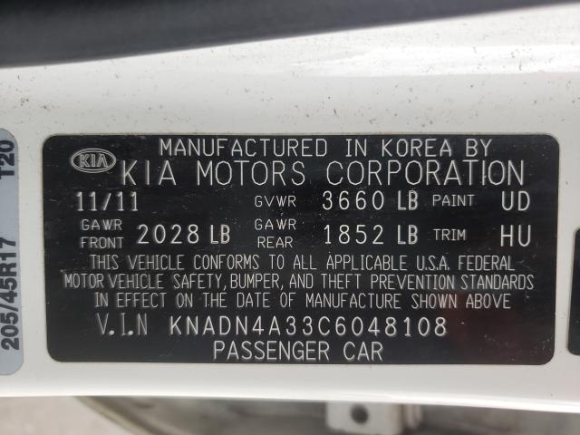 2012 KIA RIO EX KNADN4A33C6048108