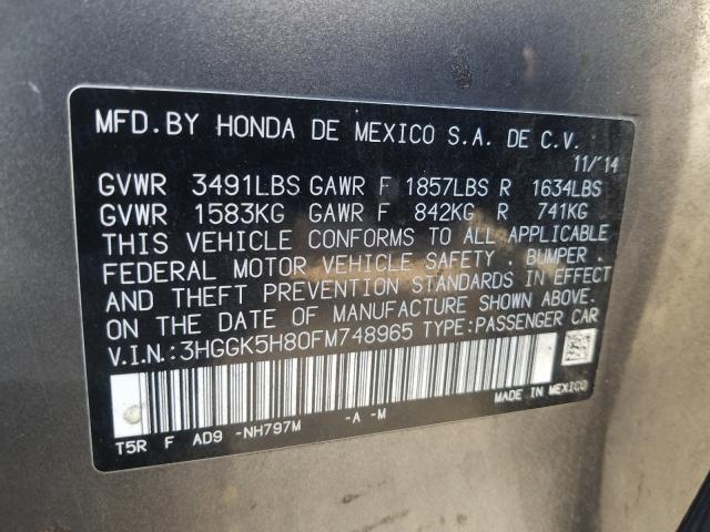 2015 HONDA FIT EX 3HGGK5H80FM748965