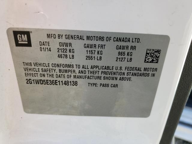 2014 CHEVROLET IMPALA LIM 2G1WD5E36E1148138
