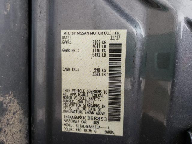 2018 NISSAN MAXIMA 3.5 1N4AA6AP8JC368853
