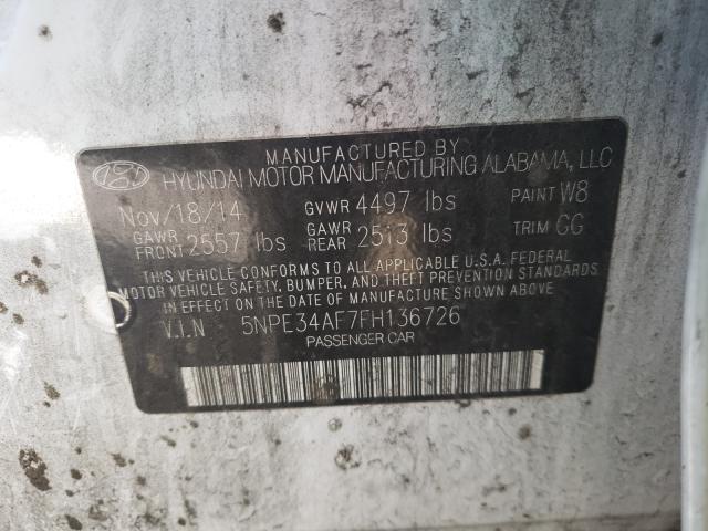 2015 HYUNDAI SONATA SPO 5NPE34AF7FH136726