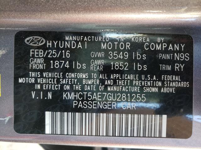 2016 HYUNDAI ACCENT SE KMHCT5AE7GU281255