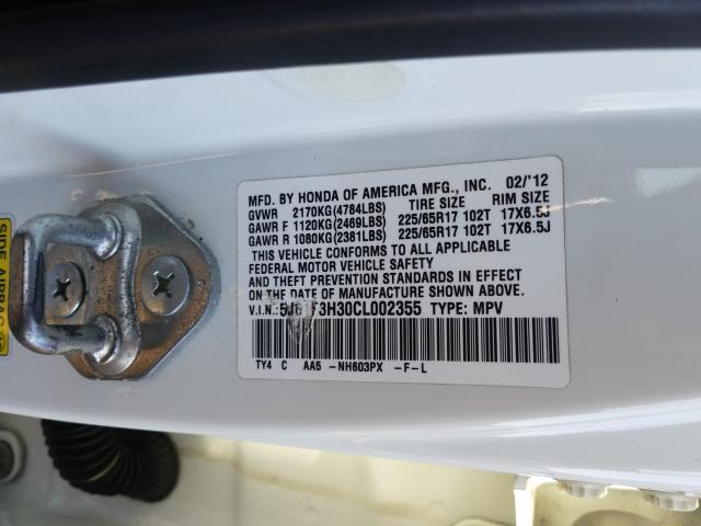 2012 HONDA CROSSTOUR 5J6TF3H30CL002355