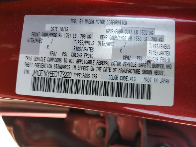 2014 MAZDA MAZDA2 SPO JM1DE1KY6E0173220