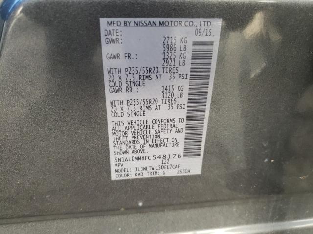 2015 INFINITI QX60 5N1AL0MM8FC548176