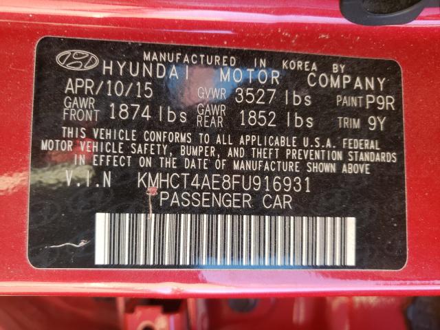 2015 HYUNDAI ACCENT GLS KMHCT4AE8FU916931