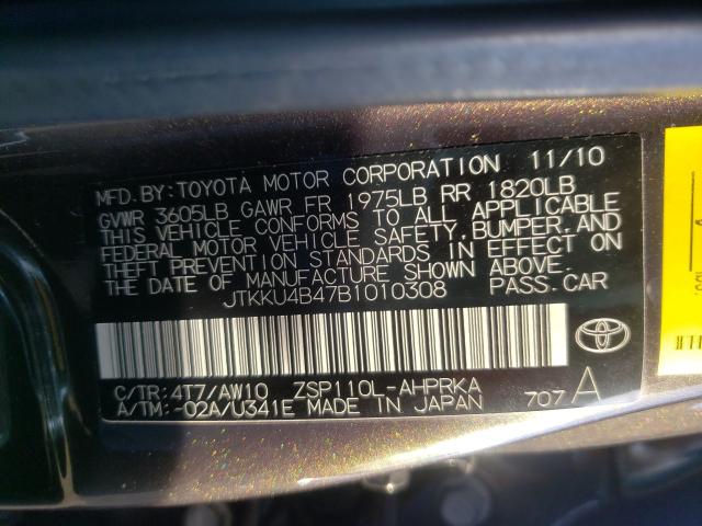 2011 TOYOTA SCION XD JTKKU4B47B1010308