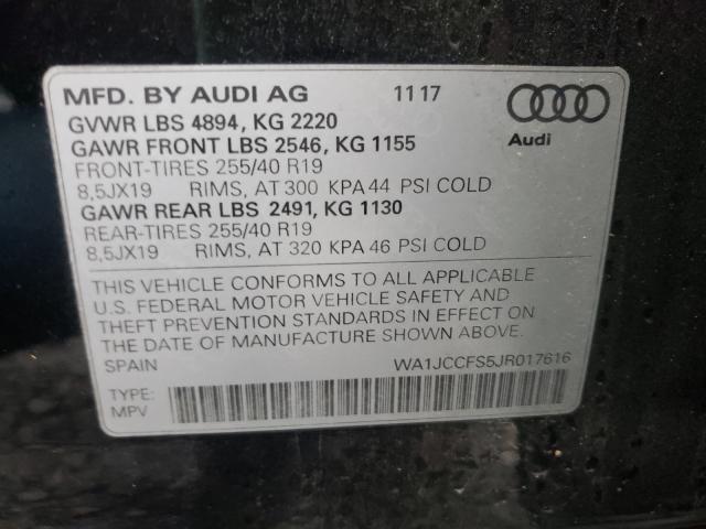 2018 AUDI Q3 PREMIUM WA1JCCFS5JR017616