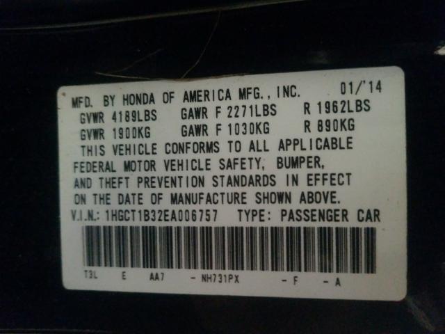 2014 HONDA ACCORD LX- 1HGCT1B32EA006757