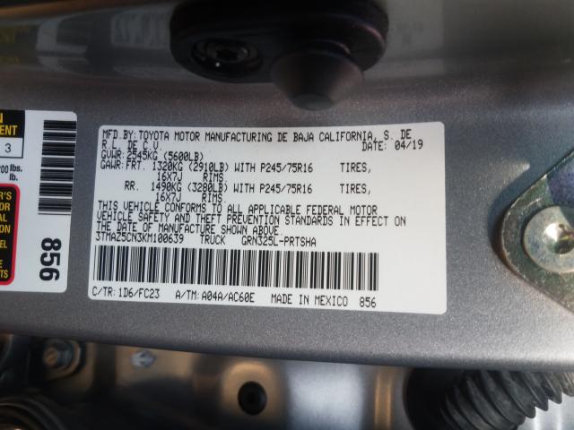 2019 TOYOTA TACOMA DOU 3TMAZ5CN3KM100639