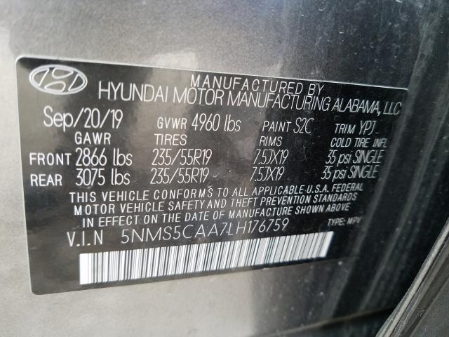 2020 HYUNDAI SANTA FE L 5NMS5CAA7LH176759