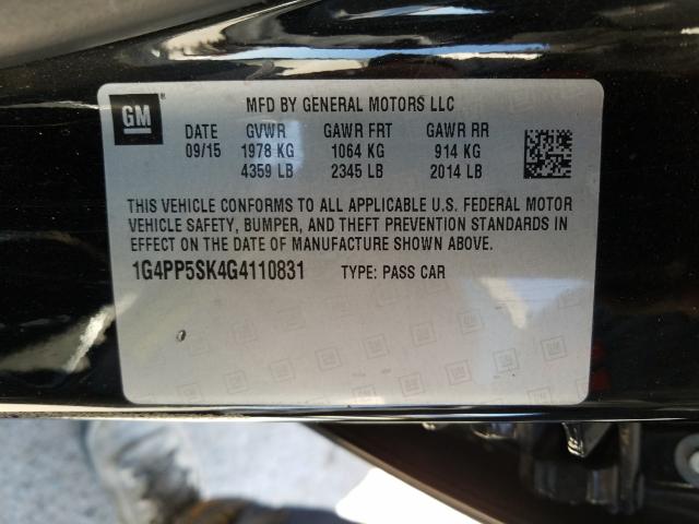 2016 BUICK VERANO 1G4PP5SK4G4110831