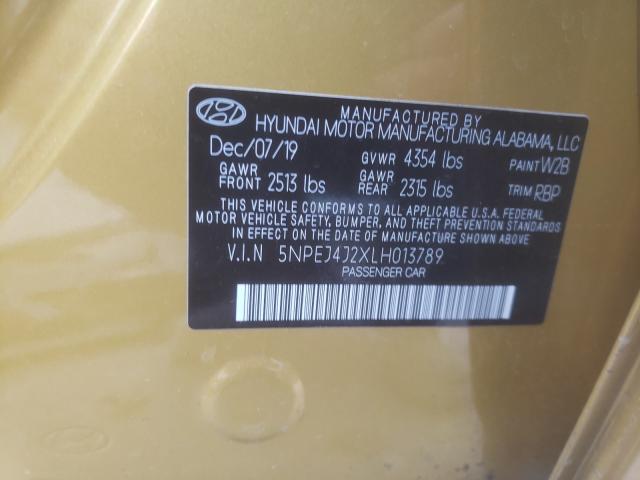 2020 HYUNDAI SONATA SEL 5NPEJ4J2XLH013789